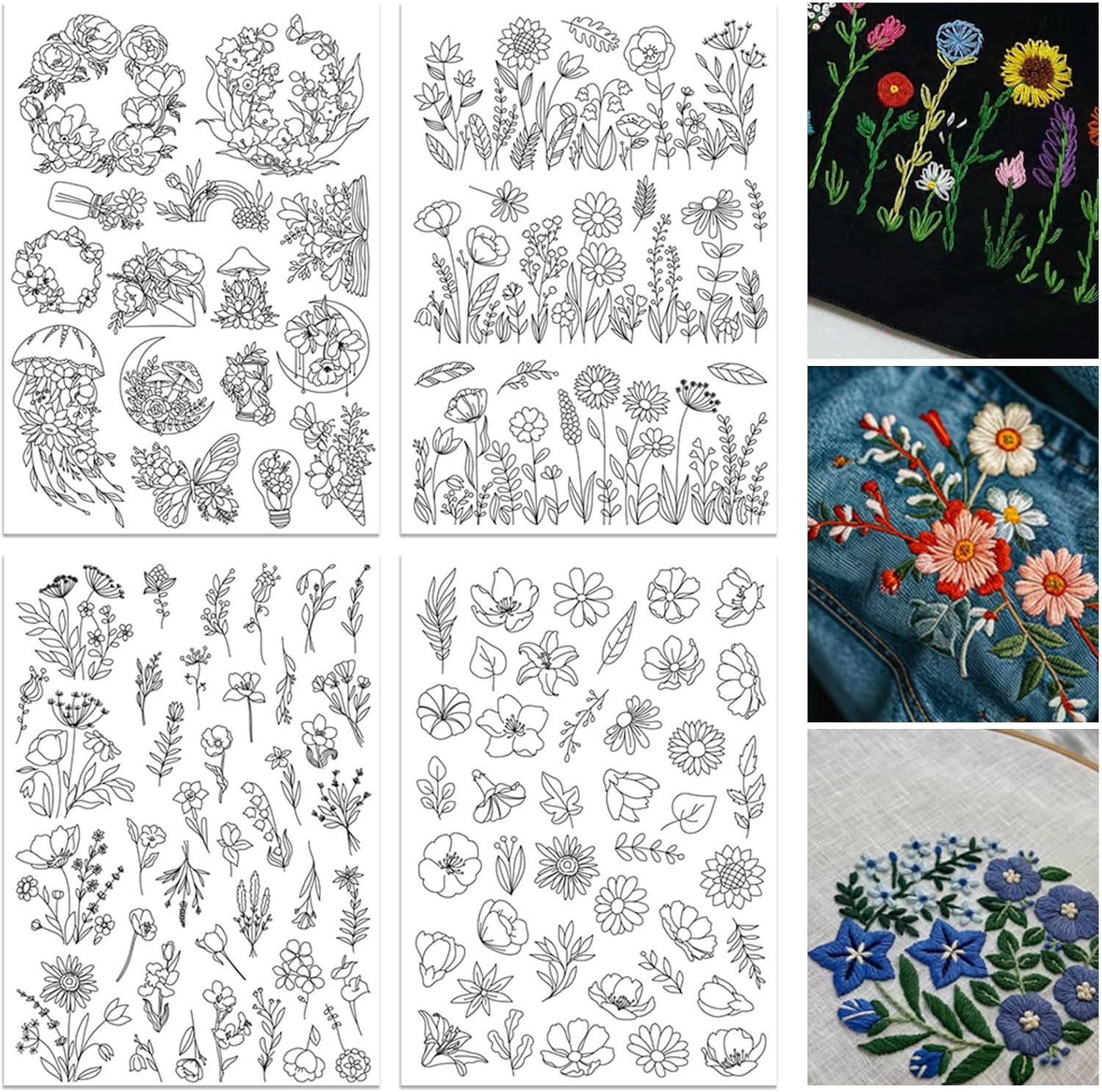 4 أوراق أنماط التطريز القابلة  - مراجعة Embroidery Meaning وسعره