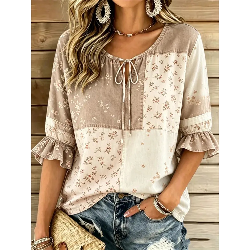 بلوزة نسائية لفصلي الربيع والص - مراجعة Embroidery Online وسعره